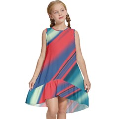 Illustration Background Abstract Pattern Texture Kids  Frill Swing Dress by Wegoenart