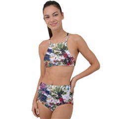 Art Creativity Painting Abstract High Waist Tankini Set by Wegoenart