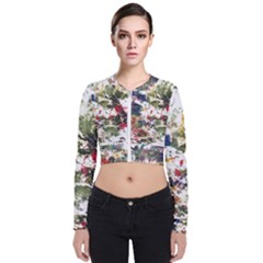 Art Creativity Painting Abstract Long Sleeve Zip Up Bomber Jacket