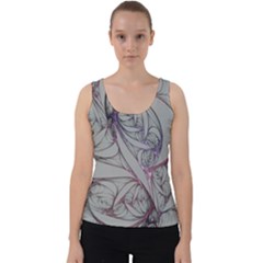 Art Illustration Abstract Background Watercolor Velvet Tank Top by Wegoenart