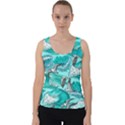 Sea waves seamless pattern Velvet Tank Top View1