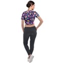 Cute-seamless-pattern-with-colorful-sweets-cakes-lollipops Short Sleeve Cropped Jacket View2