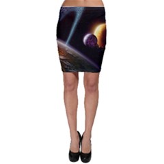 Planets In Space Bodycon Skirt by Sapixe