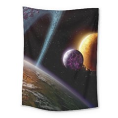 Planets In Space Medium Tapestry