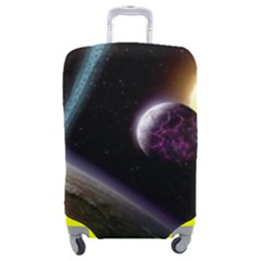 Planets In Space Luggage Cover (medium) by Sapixe