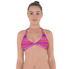 Pink Mirrors Halter Neck Bikini Top by Thespacecampers