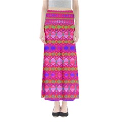 Pink Mirrors Full Length Maxi Skirt by Thespacecampers