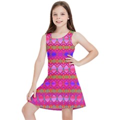 Pink Mirrors Kids  Lightweight Sleeveless Dress by Thespacecampers