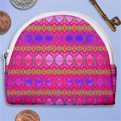 Pink Mirrors Horseshoe Style Canvas Pouch by Thespacecampers