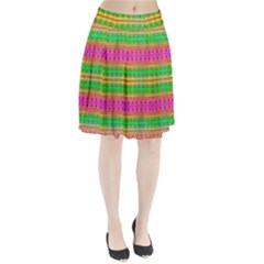 Peace And Love Pleated Skirt by Thespacecampers