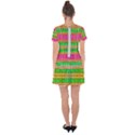 Peace And Love Drop Hem Mini Chiffon Dress View2