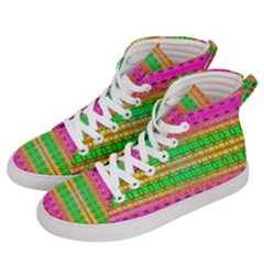 Peace And Love Women s Hi-top Skate Sneakers by Thespacecampers