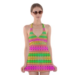 Peace And Love Halter Dress Swimsuit  by Thespacecampers