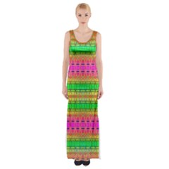 Peace And Love Thigh Split Maxi Dress by Thespacecampers