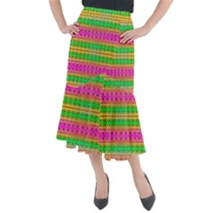 Peace And Love Midi Mermaid Skirt by Thespacecampers