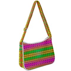 Peace And Love Zip Up Shoulder Bag by Thespacecampers