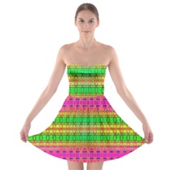 Peace And Love Strapless Bra Top Dress by Thespacecampers