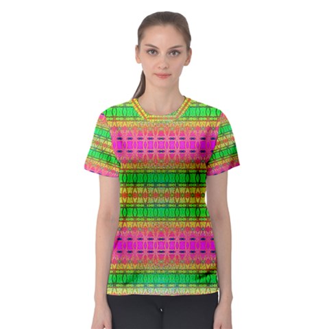 Peace And Love Women s Sport Mesh Tee by Thespacecampers