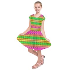 Peace And Love Kids  Short Sleeve Dress by Thespacecampers