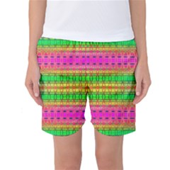 Peace And Love Women s Basketball Shorts by Thespacecampers