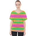 Peace And Love V-Neck Dolman Drape Top View1