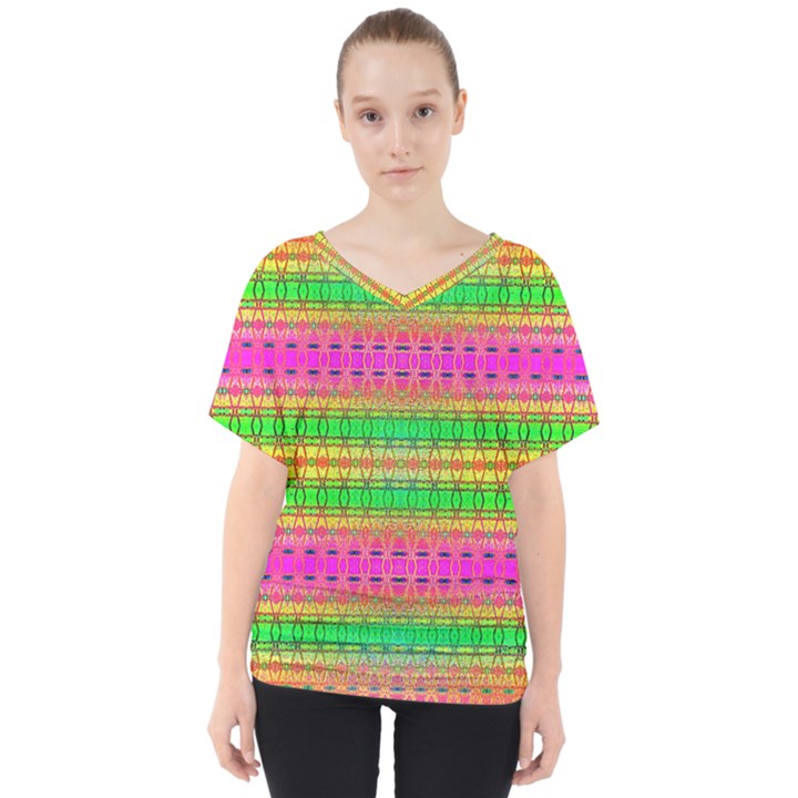 Peace And Love V-Neck Dolman Drape Top