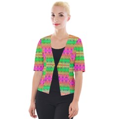 Peace And Love Cropped Button Cardigan by Thespacecampers