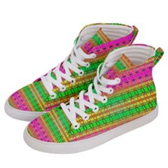 Peace And Love Men s Hi-top Skate Sneakers by Thespacecampers