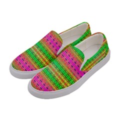 Peace And Love Women s Canvas Slip Ons by Thespacecampers