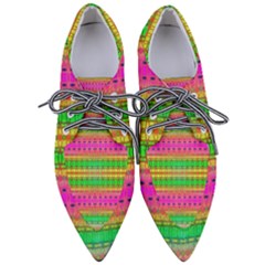 Peace And Love Pointed Oxford Shoes by Thespacecampers