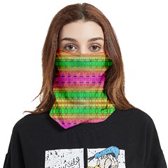 Peace And Love Face Covering Bandana (two Sides) by Thespacecampers