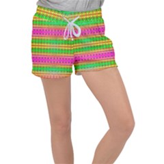 Peace And Love Velour Lounge Shorts by Thespacecampers