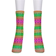 Peace And Love Crew Socks by Thespacecampers