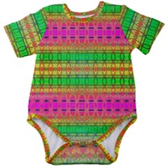 Peace And Love Baby Short Sleeve Onesie Bodysuit by Thespacecampers