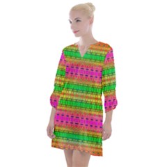 Peace And Love Open Neck Shift Dress by Thespacecampers