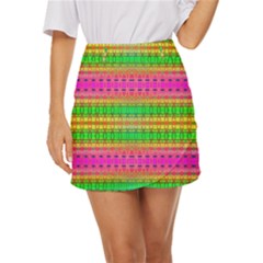 Peace And Love Mini Front Wrap Skirt by Thespacecampers