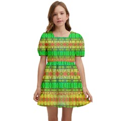 Peace And Love Kids  Short Sleeve Dolly Dress by Thespacecampers