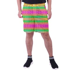 Peace And Love Men s Pocket Shorts by Thespacecampers