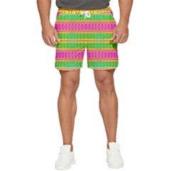 Peace And Love Men s Runner Shorts by Thespacecampers