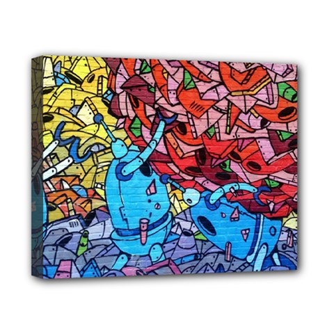 Graffiti-wall-mural-painting-arts Canvas 10  X 8  (stretched) by Simbadda