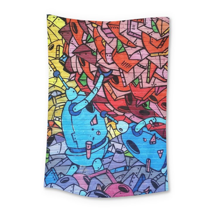 Graffiti-wall-mural-painting-arts Small Tapestry