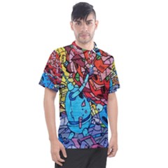 Graffiti-wall-mural-painting-arts Men s Polo Tee