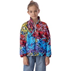 Graffiti-wall-mural-painting-arts Kids  Half Zip Hoodie