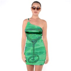 5 Oclock Somewhere One Soulder Bodycon Dress by arwwearableart