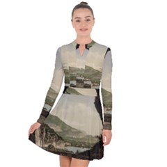 Ponale Road, Garda, Italy  Long Sleeve Panel Dress by ConteMonfrey