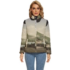 Ponale Road, Garda, Italy  Women s Puffer Bubble Jacket Coat