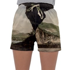 Ponale Road, Garda, Italy  Sleepwear Shorts