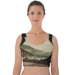 Ponale Road, Garda, Italy  Velvet Crop Top