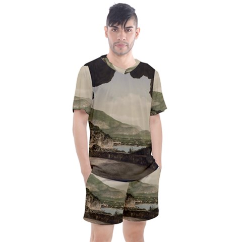 Ponale Road, Garda, Italy  Men s Mesh Tee And Shorts Set by ConteMonfrey