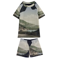 Ponale Road, Garda, Italy  Kids  Swim Tee And Shorts Set by ConteMonfrey